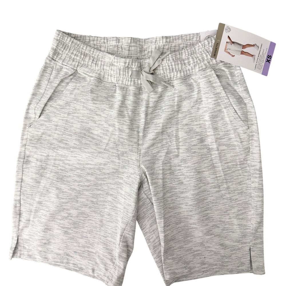 Mondetta Active Bermuda Shorts Women XS Gray Space NWT Dye Athletic Loungewear - Picture 14 of 14